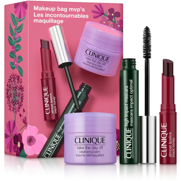 Clinique All About Eyes Gift Set - All About Eyes Cream 15ml - Lipstick Black Honey 1.2 g - High Impact Mascara Black 7 g