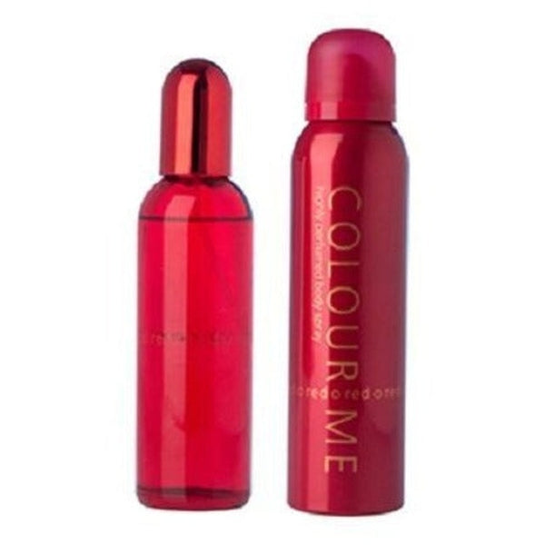Colour Me Red Gift Set 50ml PDT Spray + 10ml Roll-on Perfume