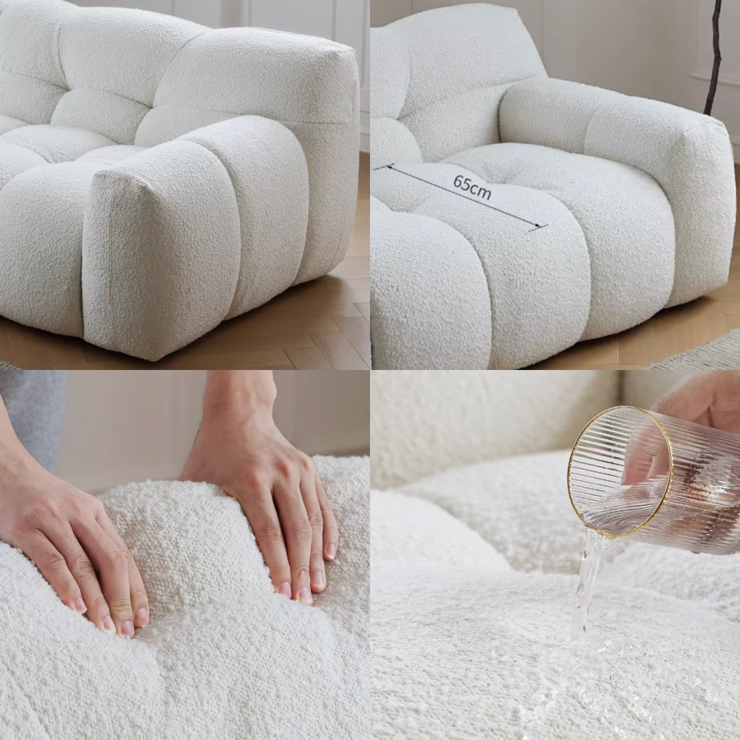 Cora Cloud Two/Three Seater Sofa, Boucle