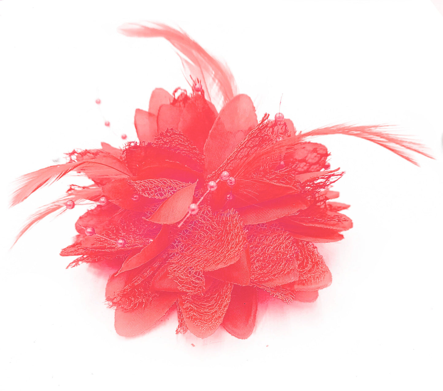 Classic Flower Fascinator - Clip, Band Pin Corsage