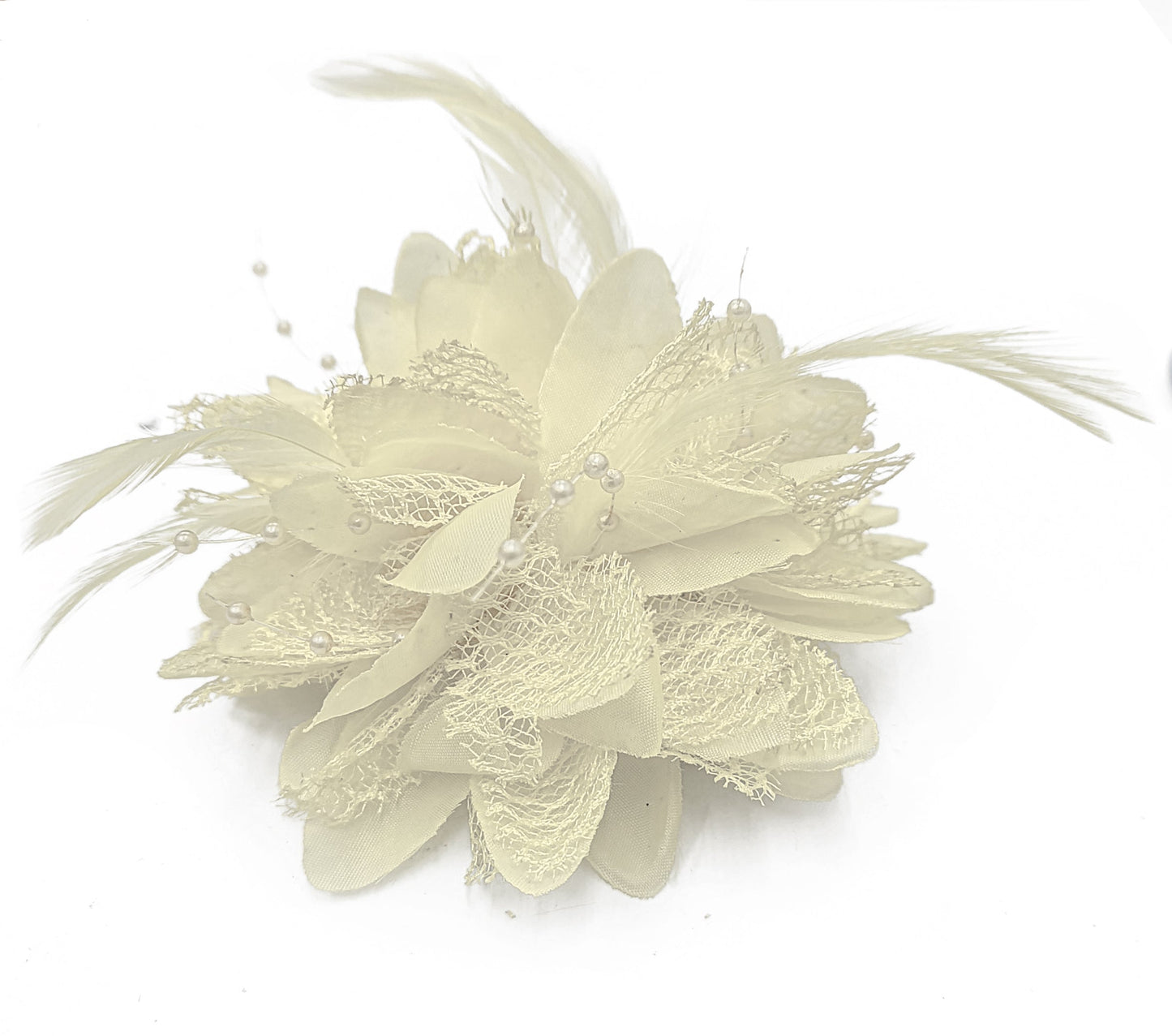 Classic Flower Fascinator - Clip, Band Pin Corsage