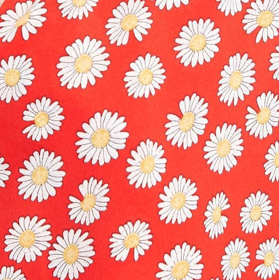 Louche Edie Daisy Dancer Midi Skirt - Red