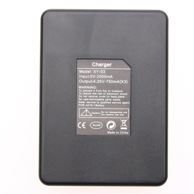 Dual Batteries Charger + Remote Control Charger with USB Cable for GoPro HERO7 Black /6 /5 (AHDBT-501), Batteries not included(Black)