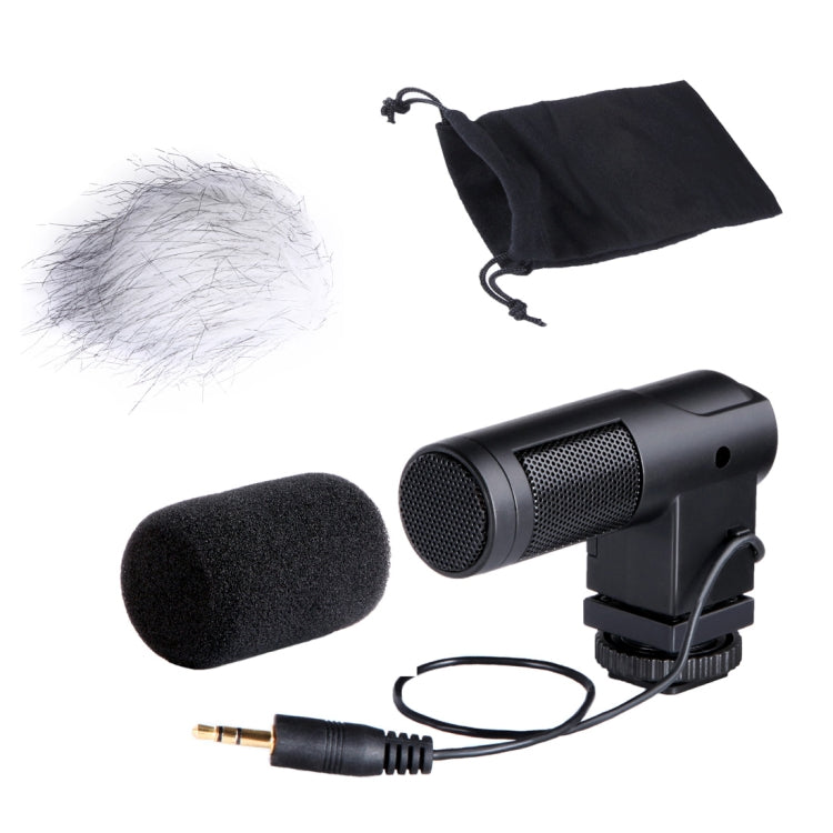 BOYA BY-V01 Stereo X/Y Microphone with Shock Mount & Windshield for Smartphones & Cameras (Black)