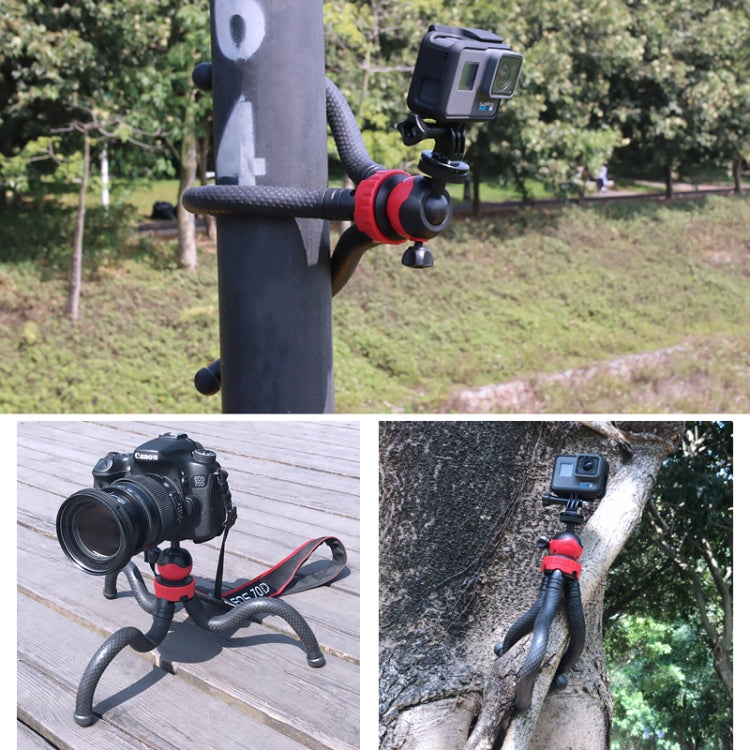 Mini Octopus Tripod with Phone Clamp for iPhone, Galaxy, GoPro, Xiaoyi & Action Cameras