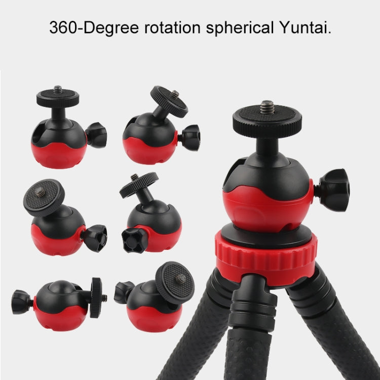 Mini Octopus Tripod with Phone Clamp for iPhone, Galaxy, GoPro, Xiaoyi & Action Cameras