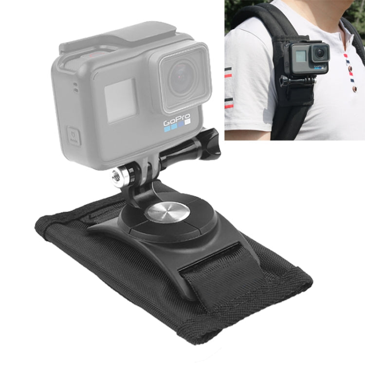 360° Rotating Quick Release Shoulder Strap Mount for GoPro, Insta360, DJI & Action Cameras (Black)