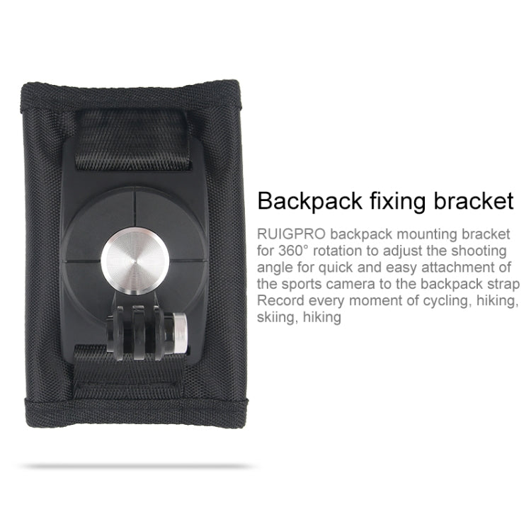 360° Rotating Quick Release Shoulder Strap Mount for GoPro, Insta360, DJI & Action Cameras (Black)