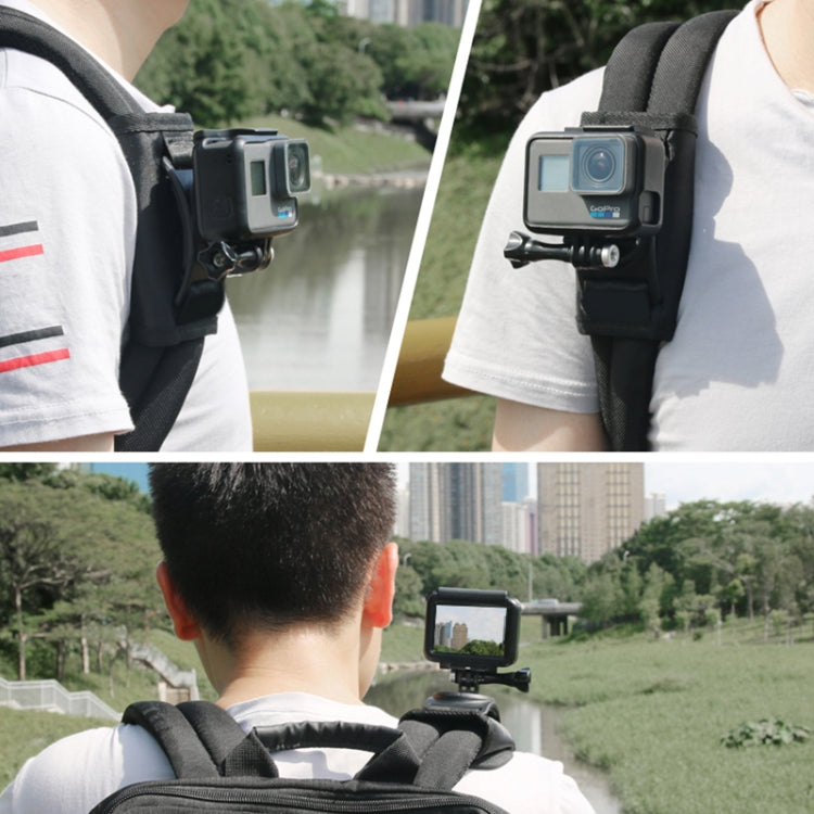 360° Rotating Quick Release Shoulder Strap Mount for GoPro, Insta360, DJI & Action Cameras (Black)