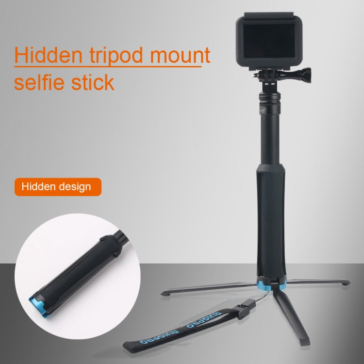 Portable Foldable Tripod Holder Selfie Monopod Stick for GoPro, Insta360, DJI and Other Action Cameras, Length: 23.5-81cm