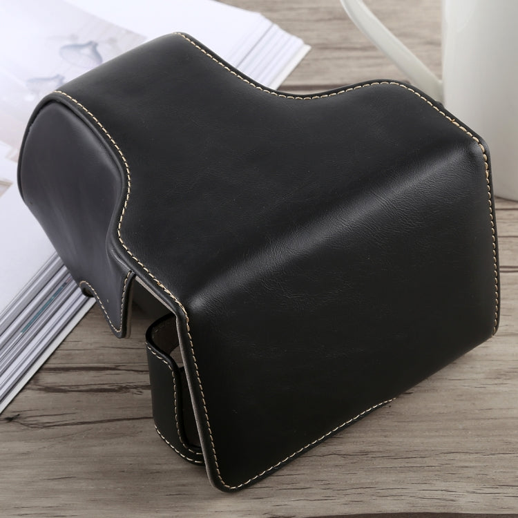 Full Body Camera PU Leather Case Bag with Strap for Fujifilm X-A5, For FUJI X-A5, For FUJI  X-A5