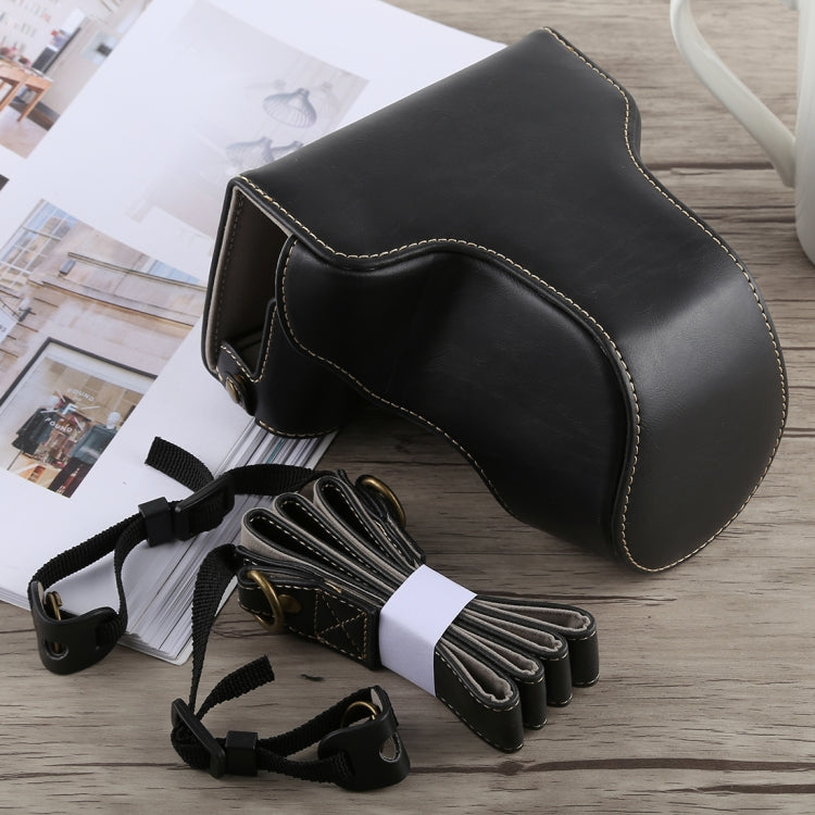 Full Body Camera PU Leather Case Bag with Strap for Fujifilm X-A5, For FUJI X-A5, For FUJI  X-A5