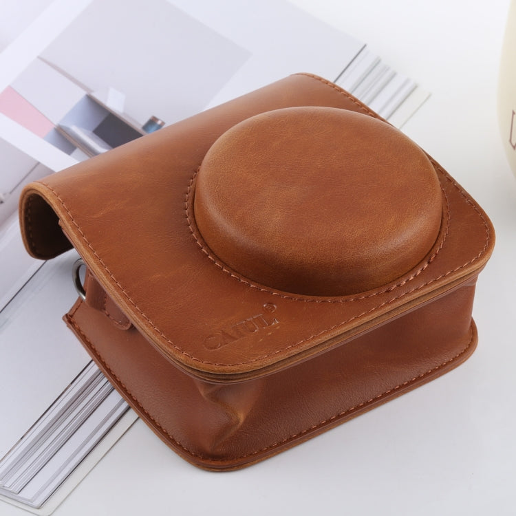 Retro Style Full Body Camera PU Leather Case Bag with Strap for FUJIFILM instax mini 9 / mini 8+ / mini 8, For FUJI  mini 9, For FUJI mini 9