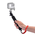 Universal 360 degree Selfie Stick with Red Rope for DJI / Insta360 / GoPro and Other Action Camera with 1/4 Threaded Hole, Length: 210mm-525mm, Length: 21-52cm