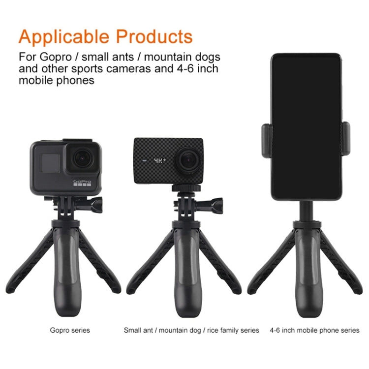 GP446 Multifunctional Mini Fixed Tripod for DJI, Insta360, GoPro and Other Action Cameras, GP446 (Black), GP446 (Grey), GP446 (Blue), GP446 (Red)