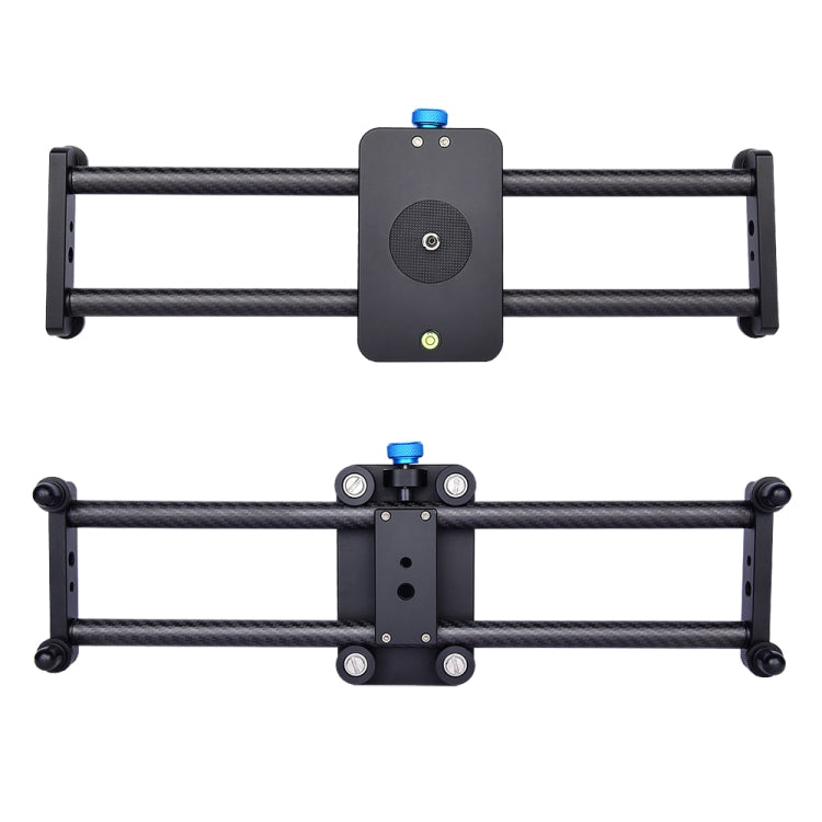 YELANGU L40T 40cm Carbon Fiber Slide Rail Track for SLR Cameras / Video Cameras (Black)