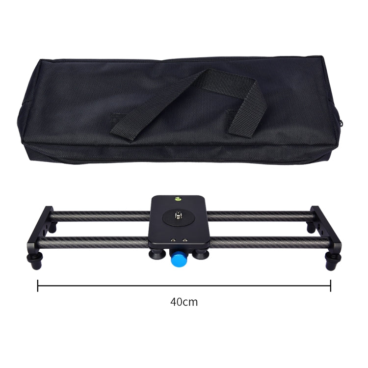 YELANGU L40T 40cm Carbon Fiber Slide Rail Track for SLR Cameras / Video Cameras (Black)