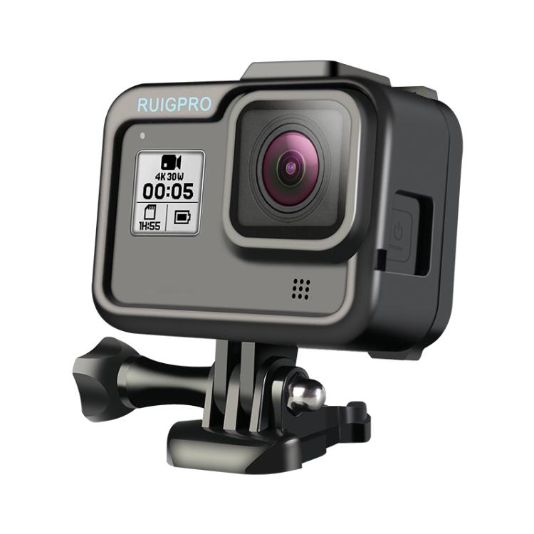 RUIGPRO for GoPro HERO8 Black Standard Border PC ABS Frame Mount Protective Case