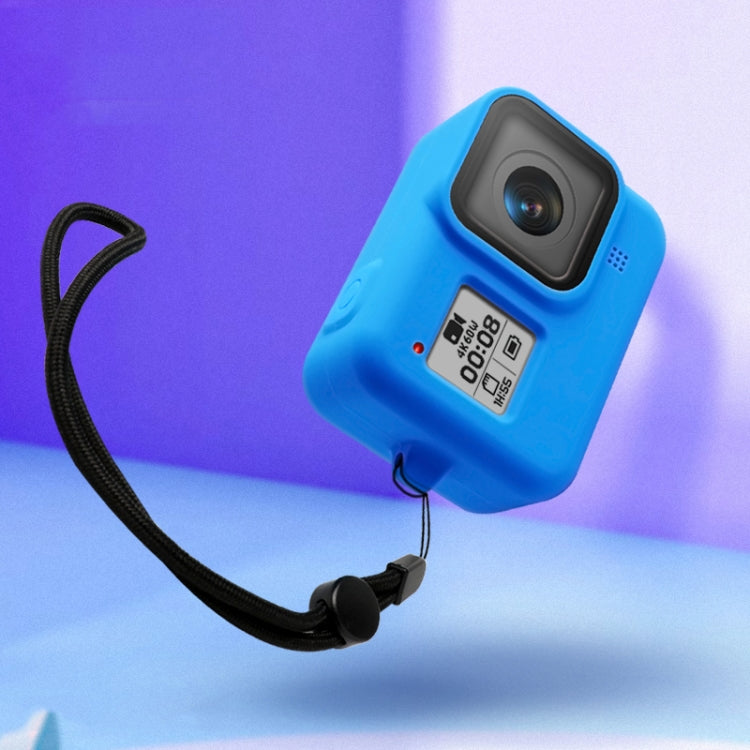 Silicone Protective Case Cover with Wrist Strap for GoPro HERO8 Black, For GoPro HERO8 Black