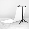 70x75cm T-Shape Photo Studio Background Support Stand Backdrop Crossbar Bracket Kit with Clips, No Backdrop, 70x75cm
