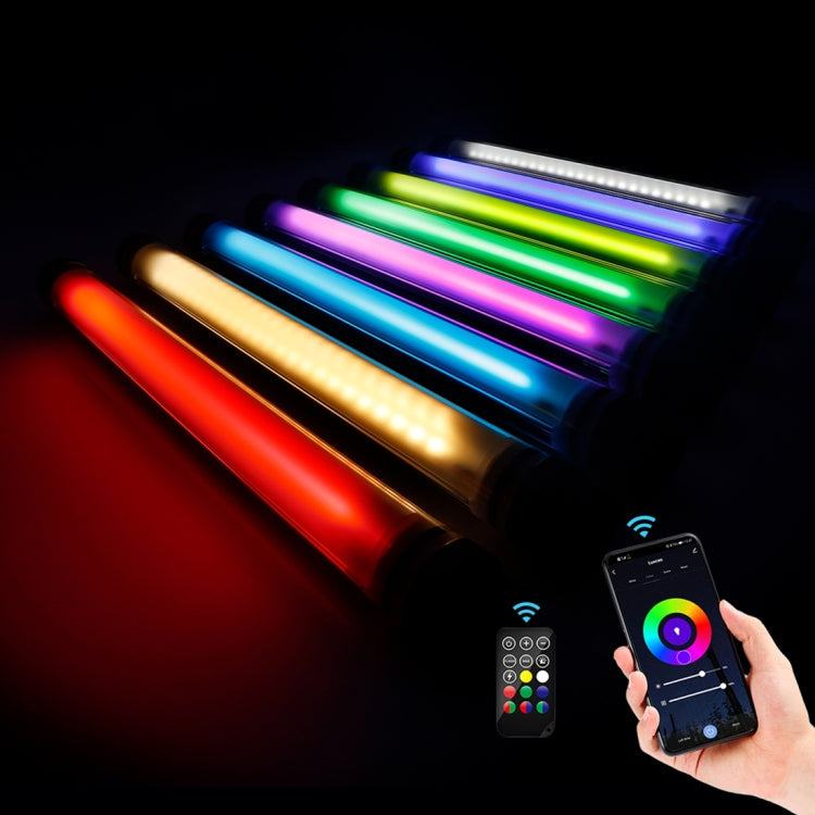 LUXCeO P7RGB Pro Colorful Photo LED Stick Video Light APP Control Adjustable Color Temperature Waterproof Handheld LED Fill Light with Remote Control, P7RGB Pro