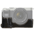 1/4 inch Thread PU Leather Camera Half Case Base for Sony ILCE-7C/A7C, For Sony ILCE-7C/A7C