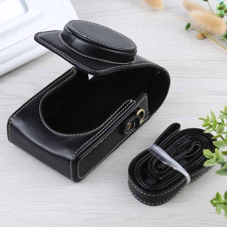 Vertical Flip Full Body Camera PU Leather Case Bag with Strap for Ricoh GR III / GRII, Sony ZV-1 / DSC-RX100M7 / RX100M6 / RX100M5 / RX100M2, For Ricoh GR III