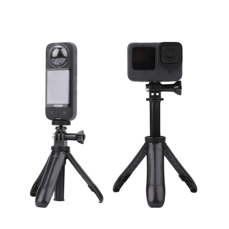 Foldable Tripod Selfie Stick for GoPro, Insta360, DJI & Action Cameras, 12-23cm (Blue)