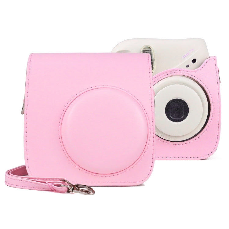 Retro Full Body PU Leather Case Camera  Bag with Strap for FUJIFILM instax mini 7+, For FUJIFILM instax mini 7+