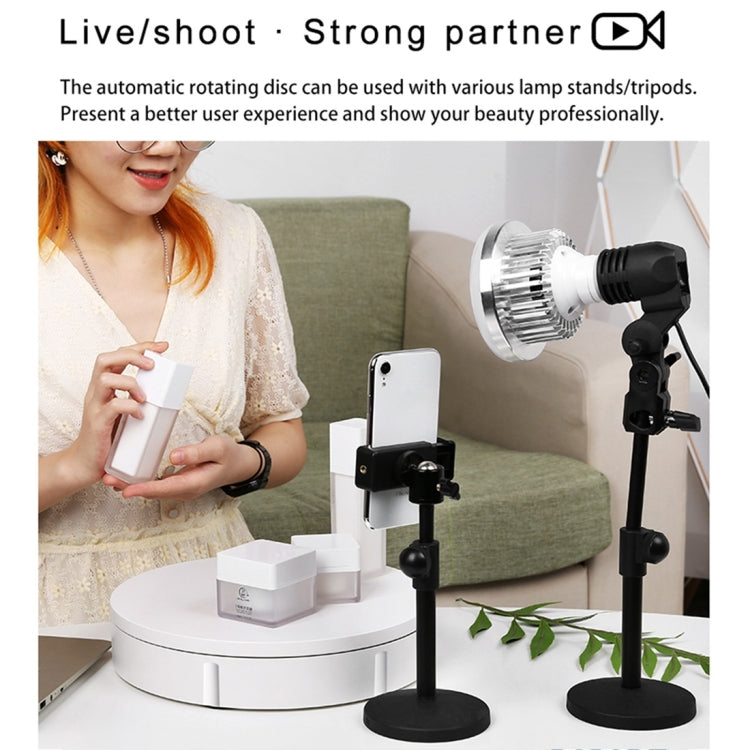 42cm Electric Rotating Display Stand Video Shooting Props Turntable, Load: 100kg, Plug-in Power, EU Plug, 42cm, EU Plug