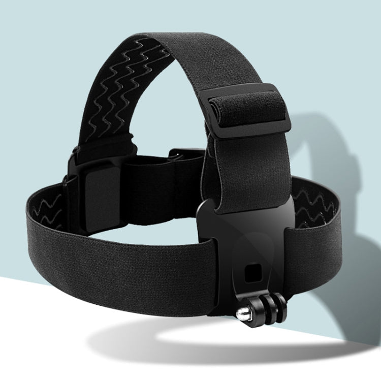 Adjustable Head Strap with Phone Clamp & Mounts for GoPro, Xiaoyi & Action Cameras (Black)
