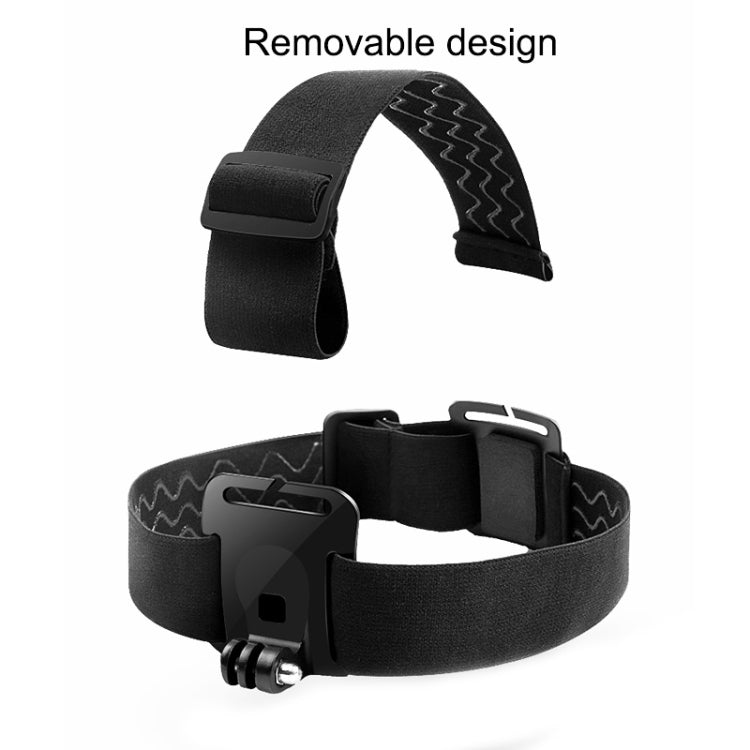 Adjustable Head Strap with Phone Clamp & Mounts for GoPro, Xiaoyi & Action Cameras (Black)