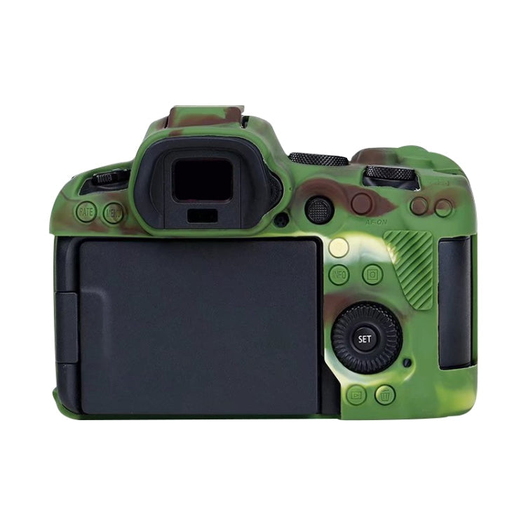 For Canon EOS R6 Litchi Texure Soft Silicone Case, For Canon EOS R6