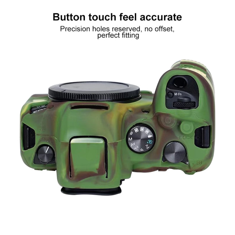 For Canon EOS R6 Litchi Texure Soft Silicone Case, For Canon EOS R6