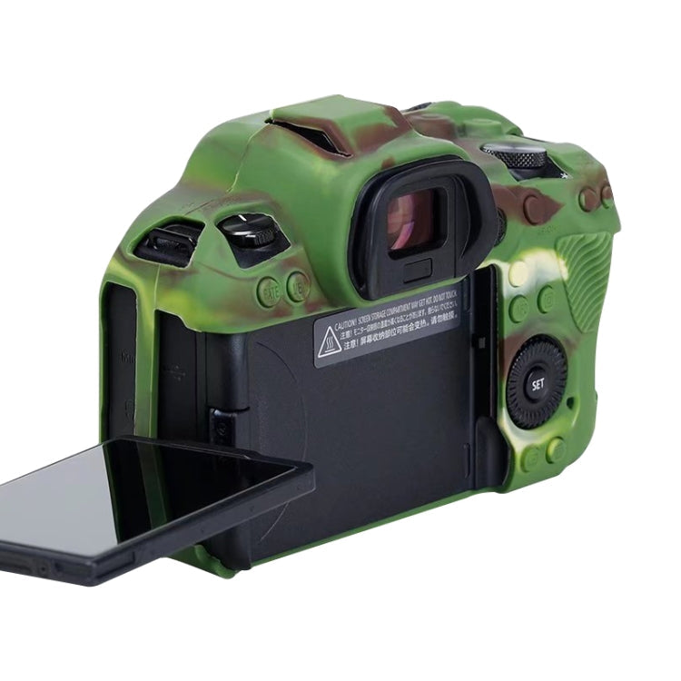 For Canon EOS R6 Litchi Texure Soft Silicone Case, For Canon EOS R6