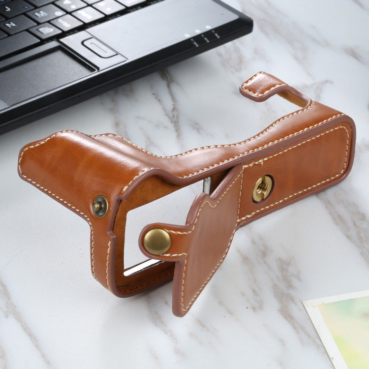 1/4 inch Thread PU Leather Camera Half Case Base for FUJIFILM X-T3/X-T2, For FUJIFILM X-T3