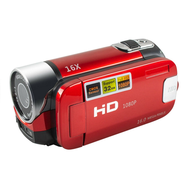 16X Digital Zoom HD 16 Million Pixel Home Travel DV Camera, UK Plug (Red)