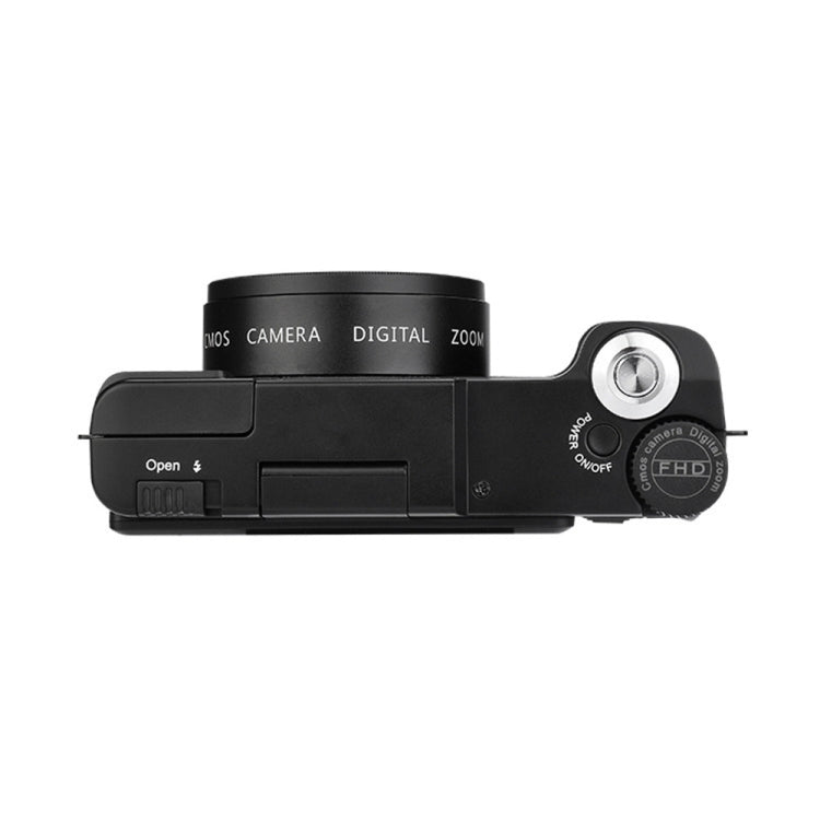 R2 2.7K Vlog Camera 4X Zoom Digital Camera with 3.0 inch Flip Screen (Black)