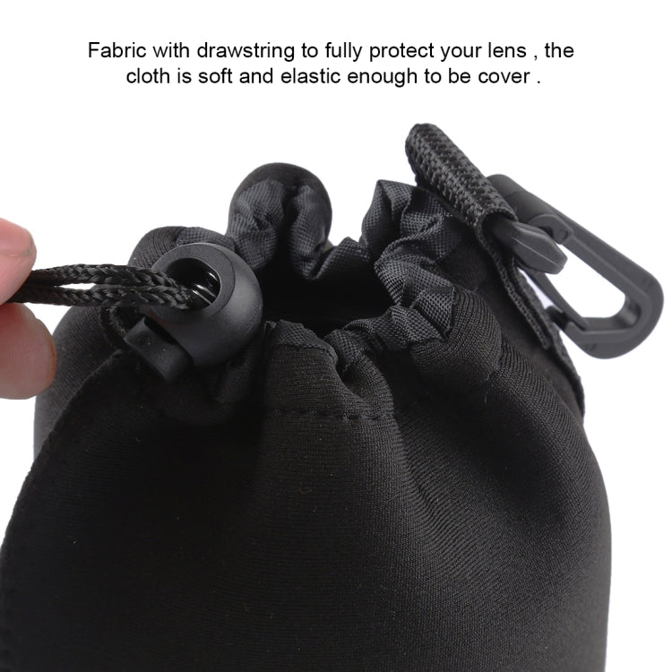 4 PCS Neoprene SLR Camera Lens Carrying Bag Pouch Bag with Carabiner, Size: 10x22cm, 10x14cm, 10x18cm, 8x10cm, 4 Size