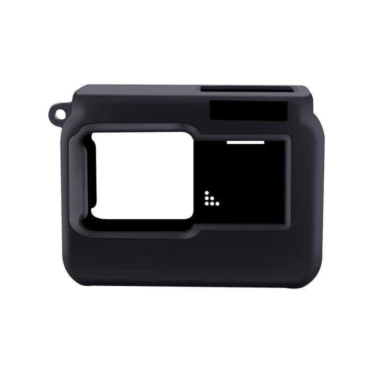 For Insta360 One R Panoramic Camera with Frame Shockproof Silicone Protective Case(Black)