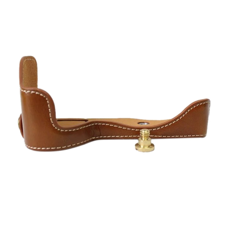 1/4 inch Thread PU Leather Camera Half Case Base for Sony ILCE-A6500 / A6500, For Sony ILCE-A6500 / A6500