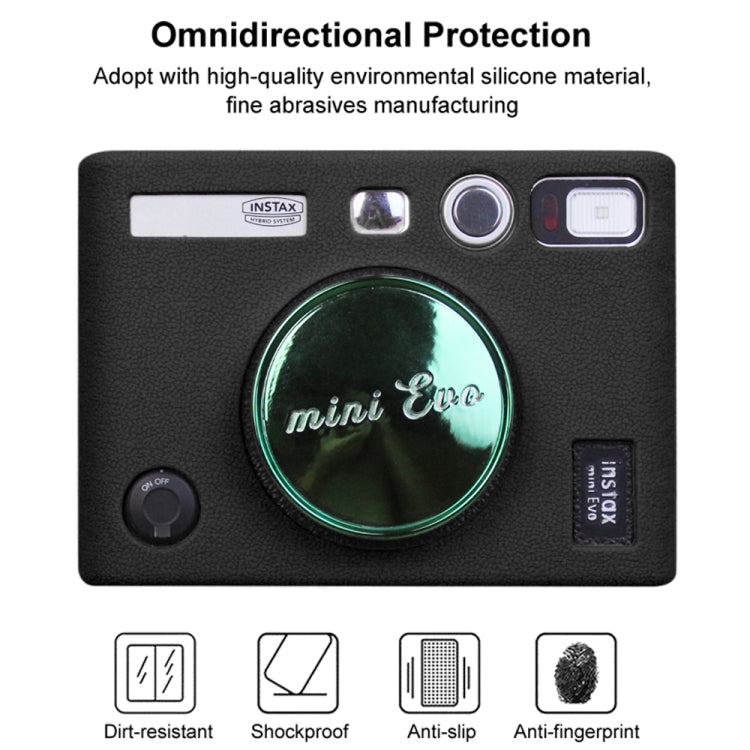 Soft Silicone Protective Case for FUJIFILM instax mini Evo (Black)