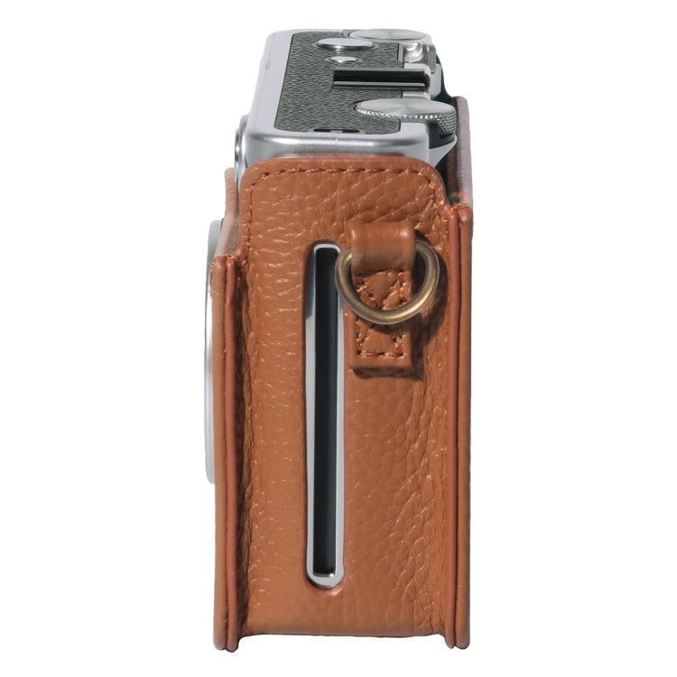 For FUJIFILM instax mini Evo Full Body Camera Genuine Leather Case Bag with Strap, For FUJIFILM instax mini Evo