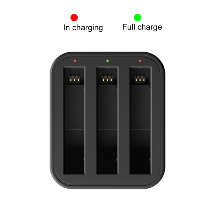 For Insta360 X3 / One X2 Tri-Slot Batteries Fast Charger, For Insta360 X3 / One X2 Tri-Slot Batteries