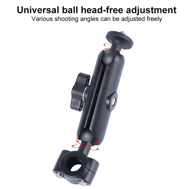 21mm Ballhead Car Front Seat Handlebar Fixed Mount Holder with Tripod Adapter & Screw for GoPro, Insta360, DJI and Other Action Cameras, 21mm 16.3cm