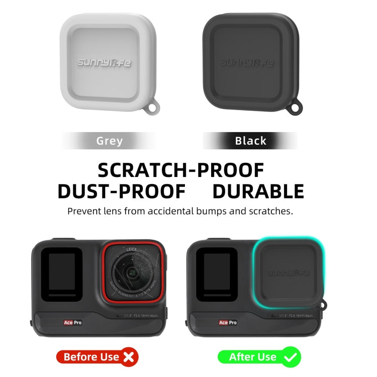 For Insta360 Ace / Ace Pro Sunnylife Silicone Lens Cap Protector Lens Cover, For Insta360 Ace / Ace Pro
