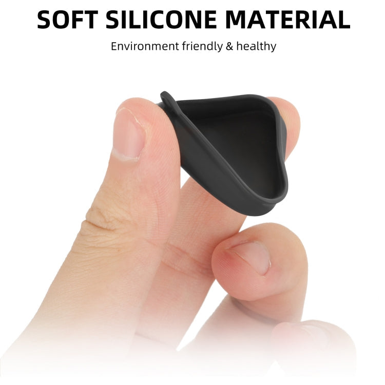 For Insta360 Ace / Ace Pro Sunnylife Silicone Lens Cap Protector Lens Cover (Black)
