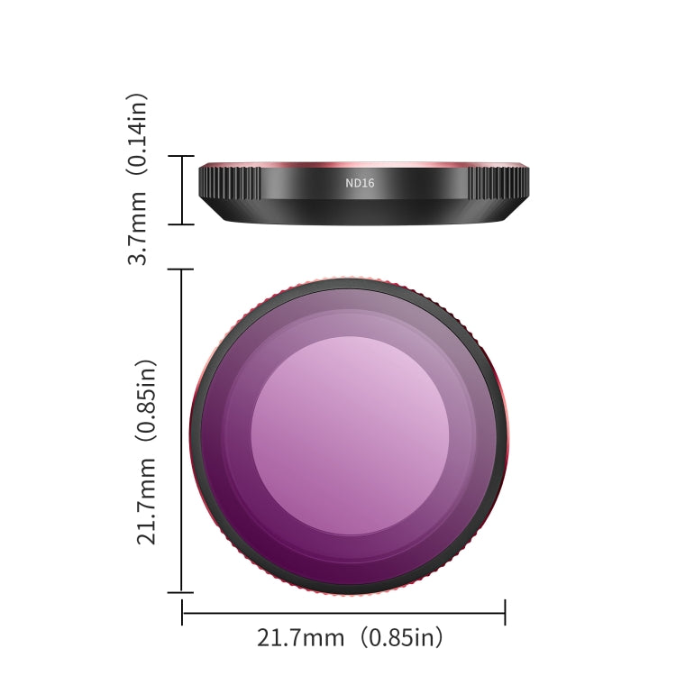 For Insta360 GO3S STARTRC 4 in 1 ND8 ND16 ND32 ND64 Camera Lens Filter, ND8 ND16 ND32 ND64