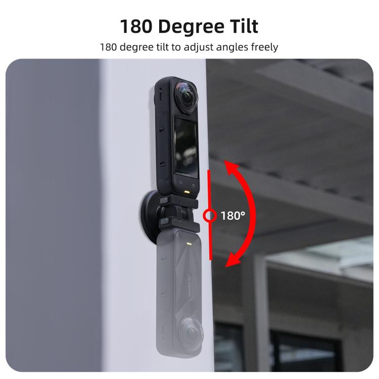 Sunnylife Quick-Release Magnetic Base Mount 1/4 180 Tilt Adjustable Tabletop Base Bracket For Insta360 X4 Air / X5 / Ace / Ace Pro 2 / 1, DZ-142 For Insta360 X4 Air / X5