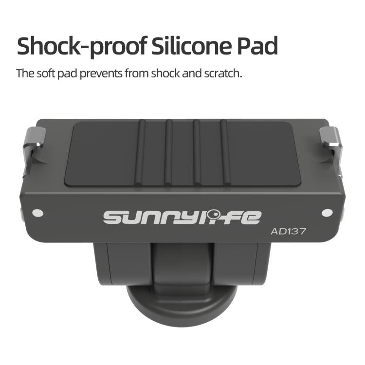 For Insta360 GO Ultra Sunnylife Magnetic Quick Release Adapter Mount 1/4 Interface 180 Tilt Adjustable Selfie Stick Adapter Stand, AD137 For Insta360 GO Ultra
